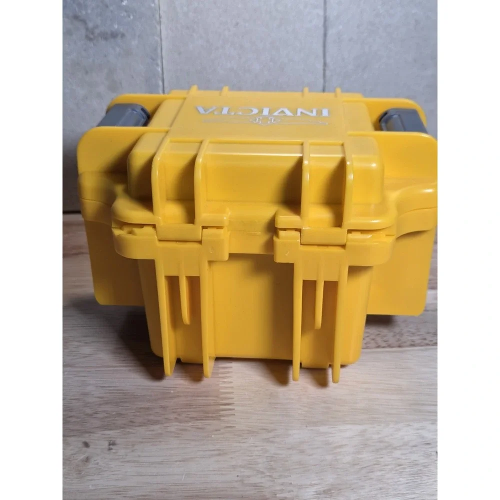 Invicta Yellow Hard Plastic Watch Storage Case Box Only Foam Interior